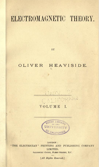 Oliver Heaviside book cover