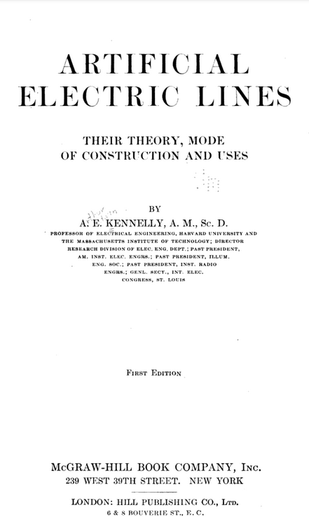 Arthur Kennelly book cover