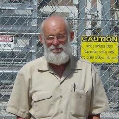 eric posing near high voltage